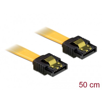 Delock Cable Sata 3 Gb/s Yellow 50cm 82477