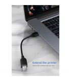 Cabletime USB 2.0 Cable USB-A male - USB-A female Καλώδιο Μαύρο 1m