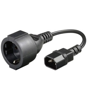 Cablexpert Schuko female - IEC C14 Cable 0.15m Μαύρο (PC-SFC14M-01) Cablexpert Schuko female - IEC C14 Cable 0.15m Μαύρο (PC-SFC14M-01)
