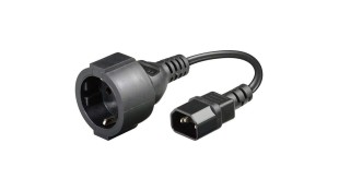 Cablexpert Schuko female - IEC C14 Cable 0.15m Μαύρο (PC-SFC14M-01) Cablexpert Schuko female - IEC C14 Cable 0.15m Μαύρο (PC-SFC14M-01)