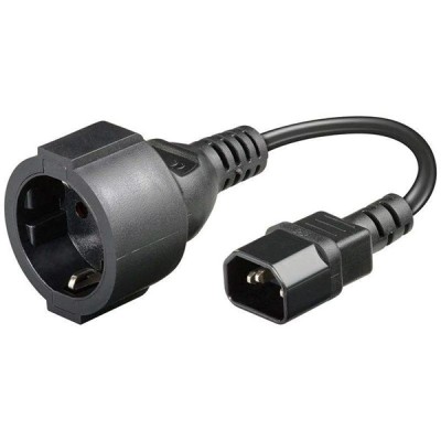 Cablexpert Schuko female - IEC C14 Cable 0.15m Μαύρο (PC-SFC14M-01)
