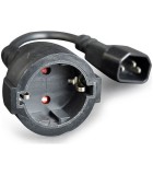 Cablexpert Schuko female - IEC C14 Cable 0.15m Μαύρο (PC-SFC14M-01)