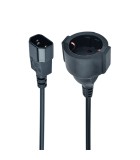 Cablexpert Schuko female - IEC C14 Cable 0.15m Μαύρο (PC-SFC14M-01)