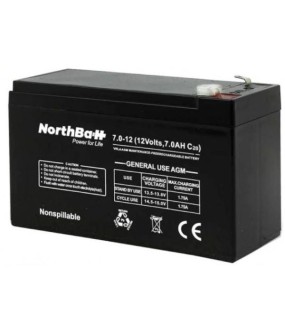 Northbatt Battery 12V 7Ah (6.3 fASTON) Northbatt Battery 12V 7Ah (6.3 fASTON)