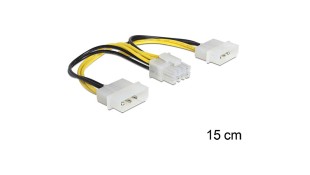 Delock Cable Power EPS 15cm Καλώδιο Για Κάρτα Γραφικών 83410