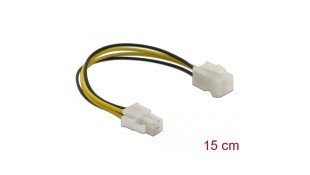 Delock Cable Power P4 Extension 15cm Καλώδιο Προέκτασης 82428