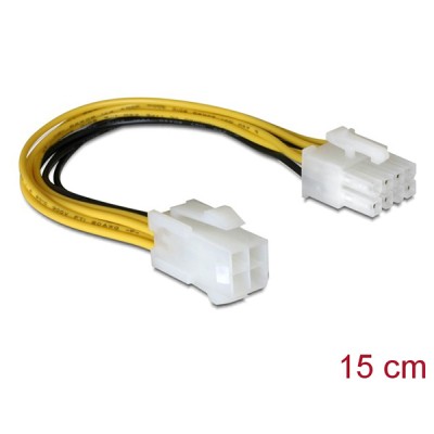 Delock Cable Power Power 8 pin EPS to 4 pin ATX/P4 Καλώδιο Τροφοδοσίας 15cm 82405 Delock Cable Power Power 8 pin EPS to 4 pin ATX/P4 Καλώδιο Τροφοδοσίας 15cm 82405