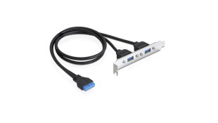Delock Αντάπτορας USB 3.0 σε 2 X USB 3.0 Slot Brack Μαύρο 82963 Delock Αντάπτορας USB 3.0 σε 2 X USB 3.0 Slot Brack Μαύρο 82963