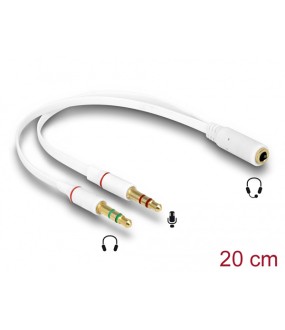Delock Μετατροπέας 3.5mm female σε 2 x 3.5mm male (65585) Delock Μετατροπέας 3.5mm female σε 2 x 3.5mm male (65585)