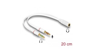 Delock Μετατροπέας 3.5mm female σε 2 x 3.5mm male (65585) Delock Μετατροπέας 3.5mm female σε 2 x 3.5mm male (65585)
