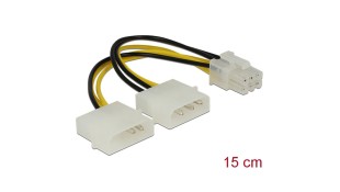 Delock Cable Power Μolex to Pci Express 15cm Καλώδιο Για Κάρτα Γραφικών 82315 Delock Cable Power Μolex to Pci Express 15cm Καλώδιο Για Κάρτα Γραφικών 82315