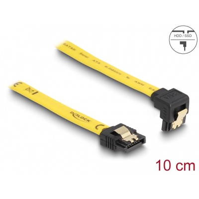 Delock Cable Sata 3 Gb/s Yellow 10cm 82469
