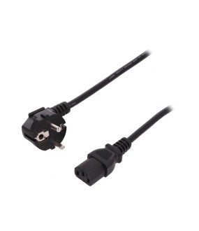 Digitus Schuko - IEC C13 Cable 0.75m Μαύρο (AK-440109-008-S) Digitus Schuko - IEC C13 Cable 0.75m Μαύρο (AK-440109-008-S)