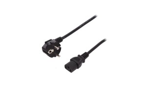 Digitus Schuko - IEC C13 Cable 0.75m Μαύρο (AK-440109-008-S) Digitus Schuko - IEC C13 Cable 0.75m Μαύρο (AK-440109-008-S)