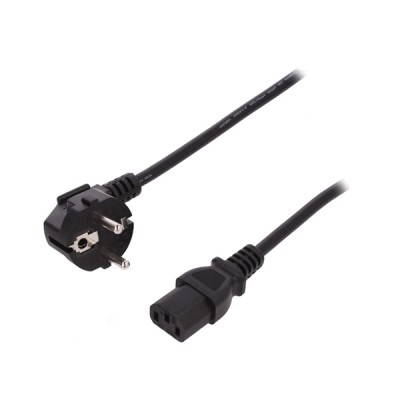 Digitus Schuko - IEC C13 Cable 0.75m Μαύρο (AK-440109-008-S)