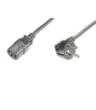 Digitus Schuko - IEC C13 Cable 0.75m Μαύρο (AK-440109-008-S)