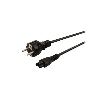 Digitus Schuko - IEC C5 Cable 0.75m Μαύρο (AK-440115-008-S)