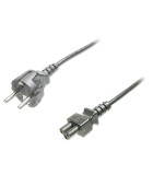 Digitus Schuko - IEC C5 Cable 0.75m Μαύρο (AK-440115-008-S)