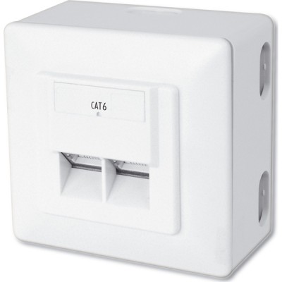 Πρίζα τοίχου διπλή δικτύου CAT6 Digitus DN-9006-N