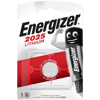 Energizer Μπαταρία Λιθίου Ρολογιών CR2025 3V 1τμχ Energizer Μπαταρία Λιθίου Ρολογιών CR2025 3V 1τμχ