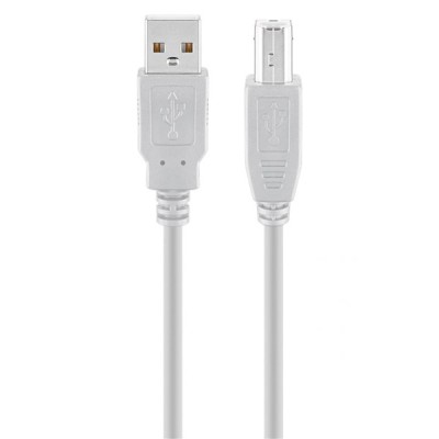 Goobay Καλώδιο USB 2.0 Superspeed To USB Type b 68713 3m Grey