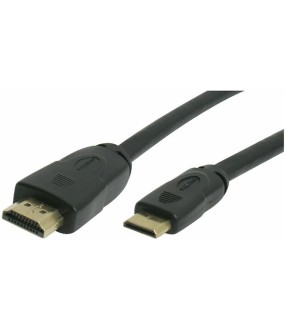 MediaRange HDMI 1.4 Cable HDMI male - mini HDMI male 1.5m Μαύρο MediaRange HDMI 1.4 Cable HDMI male - mini HDMI male 1.5m Μαύρο