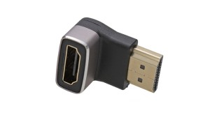 PT Adapter HDMI 2,1V Male to Female 90o Right Angled 8k 60 Hz Metal PT Adapter HDMI 2,1V Male to Female 90o Right Angled 8k 60 Hz Metal