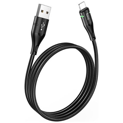 Hoco Braided / LED USB to Lightning Cable Μαύρο 1.2m (U93) Hoco Braided / LED USB to Lightning Cable Μαύρο 1.2m (U93)