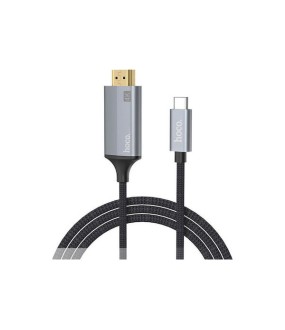 Hoco Braided Cable HDMI male - USB-C male 1.8m Μαύρο (UA13)