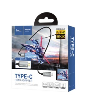 Hoco Καλώδιο Type C to HDMI 1.8m Hoco Καλώδιο Type C to HDMI 1.8m