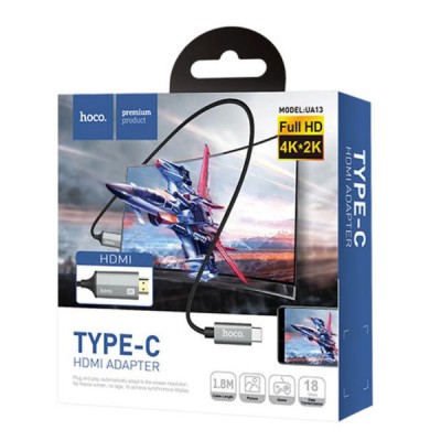 Hoco Καλώδιο Type C to HDMI 1.8m Hoco Καλώδιο Type C to HDMI 1.8m