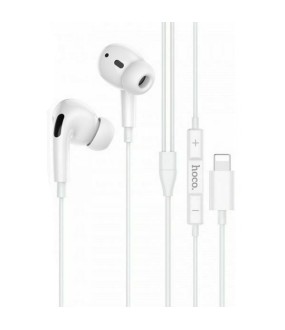 Hoco M1 Pro Lightning In-ear Handsfree με Βύσμα Lightning Λευκό