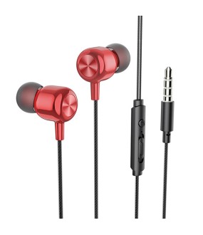 Hoco M87 In-ear Handsfree με Βύσμα 3.5mm Κόκκινο