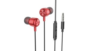 Hoco M87 In-ear Handsfree με Βύσμα 3.5mm Κόκκινο