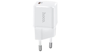 Hoco Φορτιστής Χωρίς Καλώδιο με Θύρα USB-C 20W Power Delivery Λευκός (N10 STARTER)