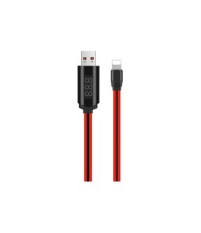 Hoco LED USB to Lightning Cable Κόκκινο 1m (U29)