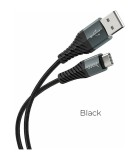 Hoco X38 USB-A to USB-C 20W Μαύρο 1m