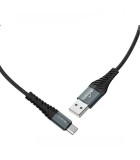 Hoco X38 USB-A to USB-C 20W Μαύρο 1m