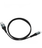 Hoco X38 USB-A to USB-C 20W Μαύρο 1m