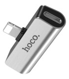 Hoco Μετατροπέας Lightning male σε Lightning / 3.5mm female Ασημί (LS25) Hoco Μετατροπέας Lightning male σε Lightning / 3.5mm female Ασημί (LS25)