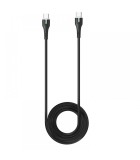 Hoco X45 Surplus Braided / LED USB 2.0 Cable USB-C male - USB-C male Black 1m (725608)