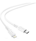 Hoco X62 USB-C to Lightning Cable 20W Λευκό 1m