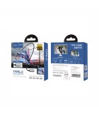 Hoco Braided Cable HDMI male - USB-C male 1.8m Μαύρο (UA13)