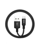 Hoco X14 USB-A to Micro USB Cable 20W Μαύρο 1m