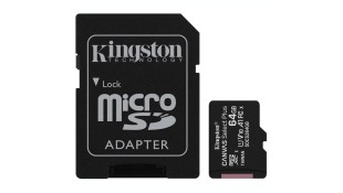 Κάρτα Μνήμης Microsd With Adapter Kingston 64Gb