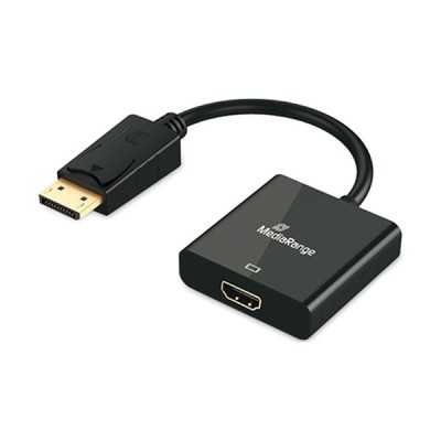 MediaRange Μετατροπέας DisplayPort male σε HDMI female (MRCS177) MediaRange Μετατροπέας DisplayPort male σε HDMI female (MRCS177)