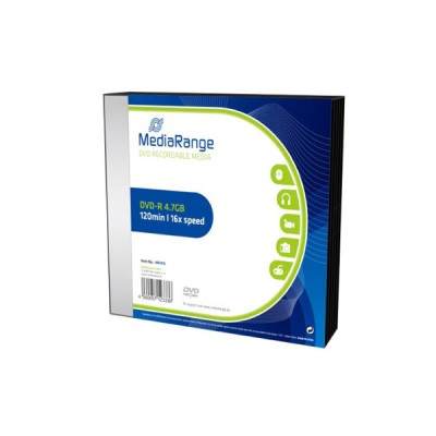 Mediarange DVD-R x 16 Slim Pack MR418 Mediarange DVD-R x 16 Slim Pack MR418