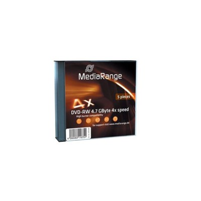 Mediarange DVD-RW x 4 Slim Pack MR448