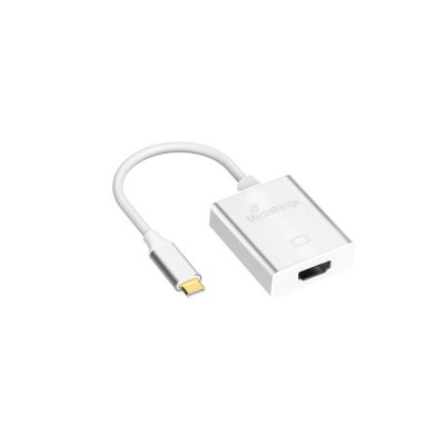 MediaRange Μετατροπέας USB-C male σε HDMI female Λευκό (MRCS194) MediaRange Μετατροπέας USB-C male σε HDMI female Λευκό (MRCS194)