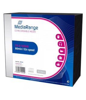 MediaRange CD-R 80' 700ΜΒ SlimCase Pack x10 MediaRange CD-R 80' 700ΜΒ SlimCase Pack x10